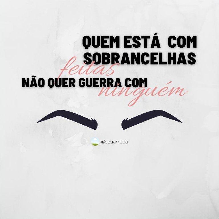 Arte para design de sobrancelhas